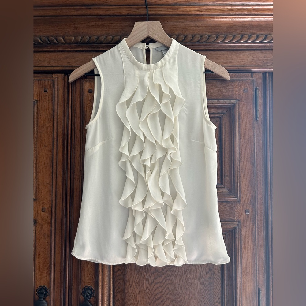 Women’s cream workwear blouse